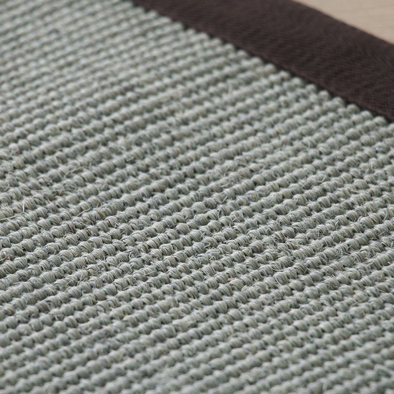 BowLift | Gray Living Room Rug Rustic Solid Rug Sisal Washable Non-Slip Backing Pet-Friendly Rug