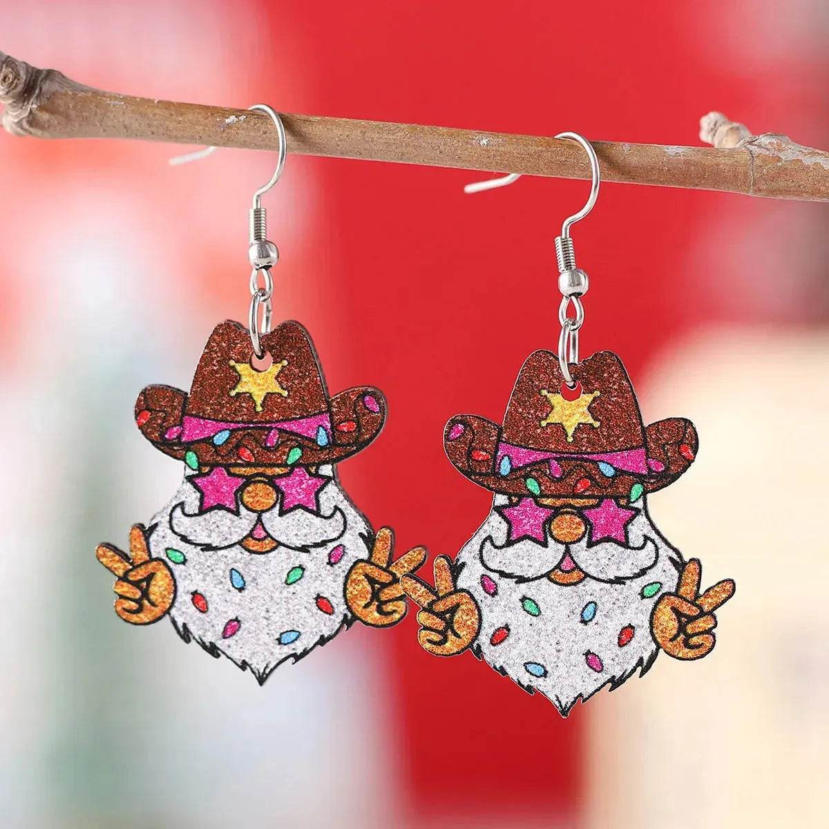 BowLift | Funny Santa Claus Earrings Christmas Pendant Earrings Gift