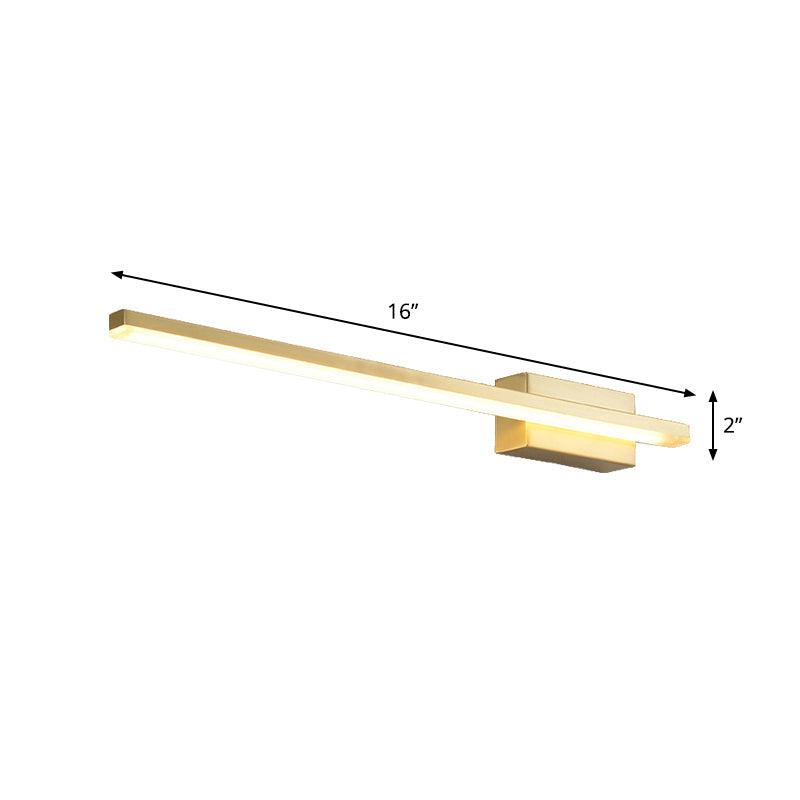 BowLift | Gold extended wall-mounted lamp contemporary LED metal vanity wall light fixture