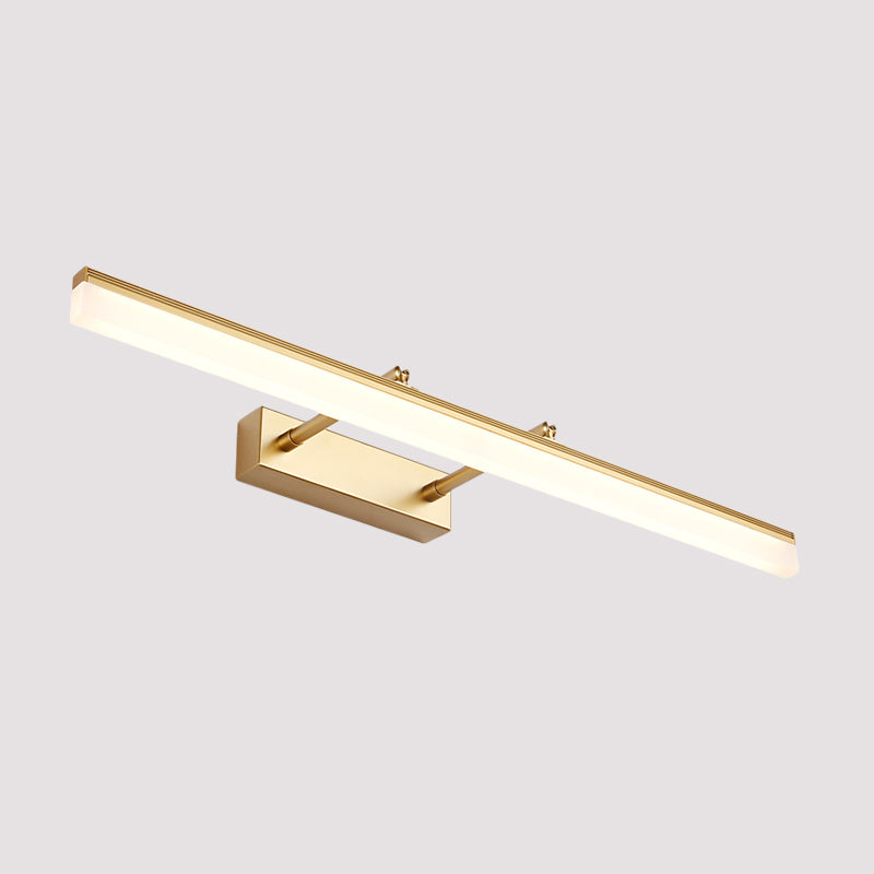 BowLift | Linear Acrylic Wall Lamp Modernism 16"/19.5" L LED Gold Wall Lighting in Warm/White Light