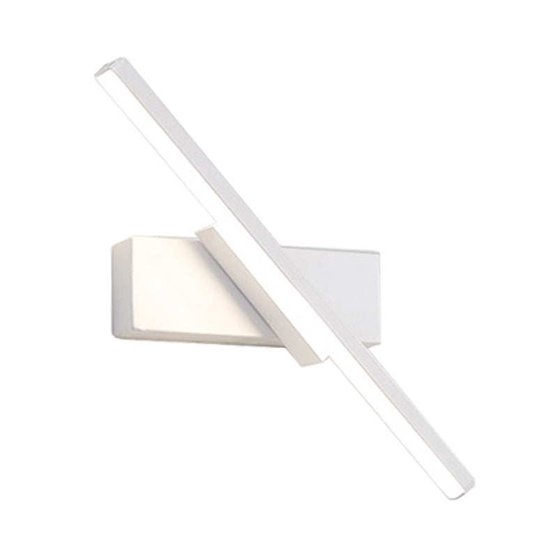 BowLift | Linear Wall Sconce contemporary metallic black/white LED wall light with warm/white light