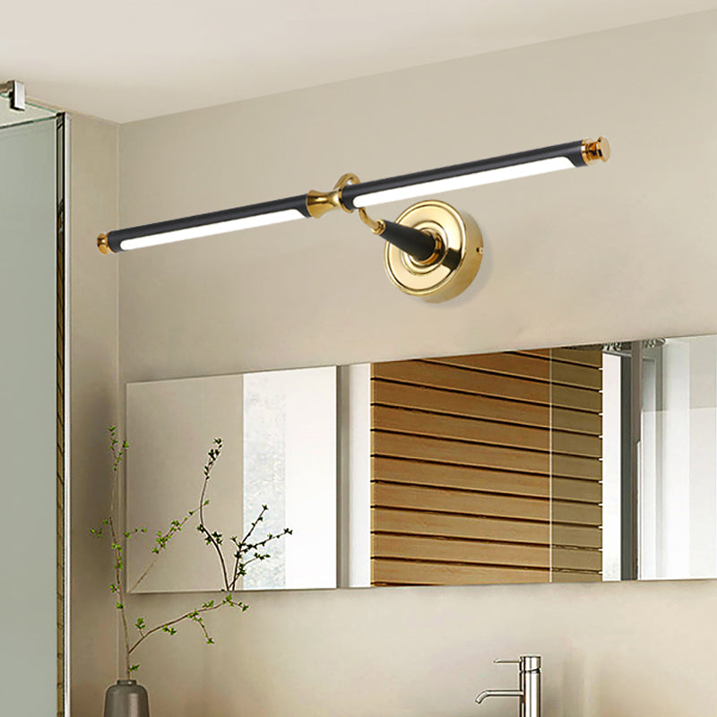 BowLift | Metal Streamlined Wall Light Simplicity LED Mirror Light in Black