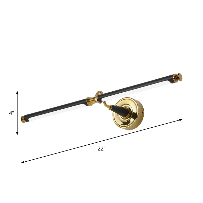 BowLift | Metal Streamlined Wall Light Simplicity LED Mirror Light in Black