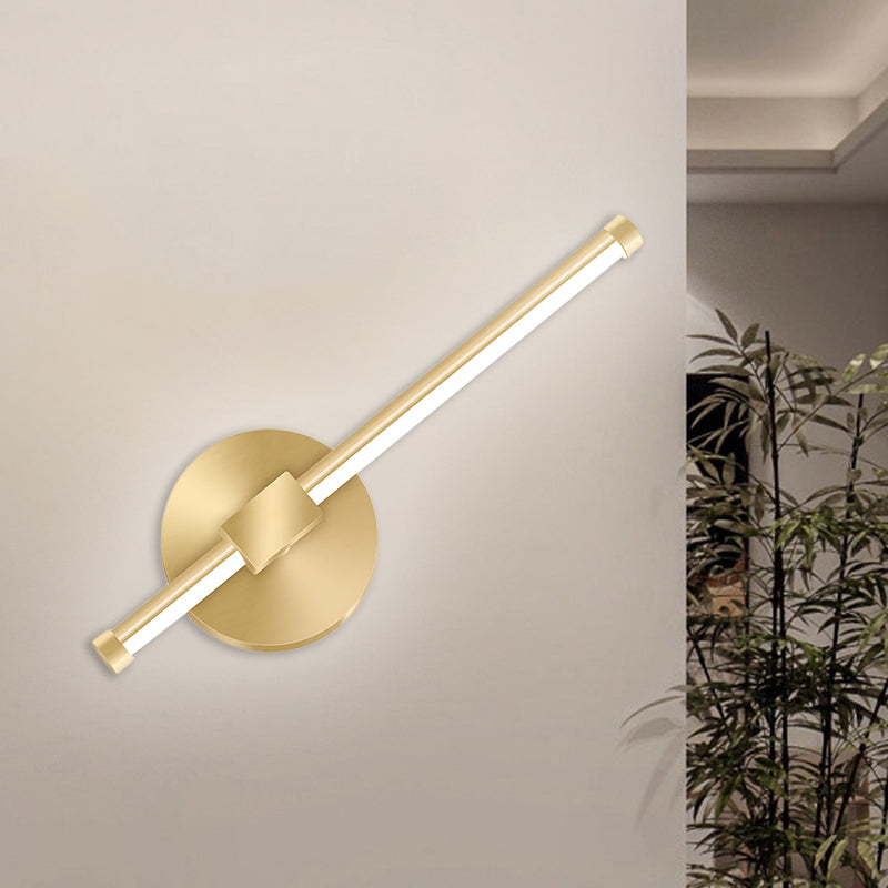 BowLift | Gold Tube/Stick Wall Lighting Ideas Simple Aluminum LED Wall Lamp for Boys Nightstand