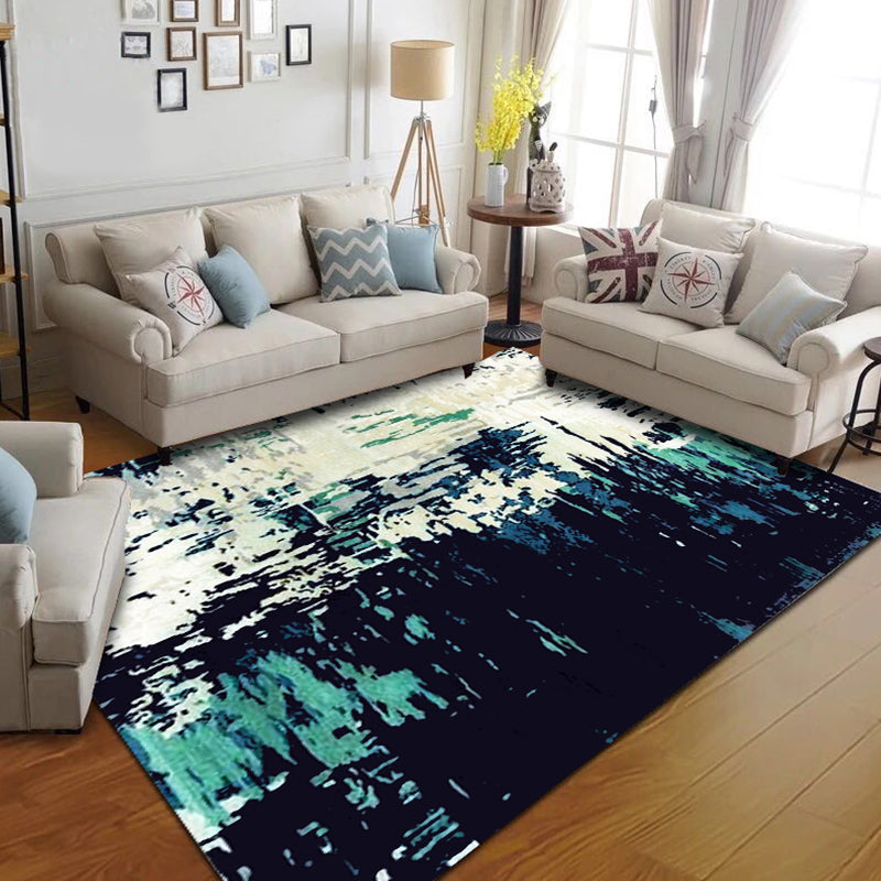 BowLift | Industrial Living Room Carpet Abstract Carpet Polyester Machine Washable Non-Slip Backing Pet-Friendly Carpet
