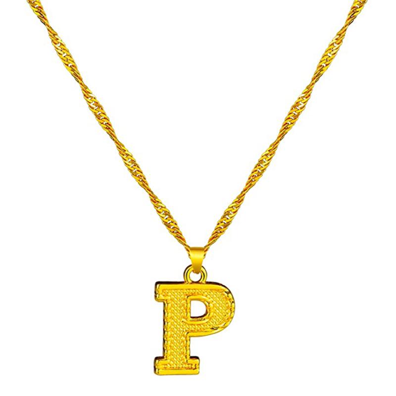 BowLift | 18K gold-plated initial letter necklace