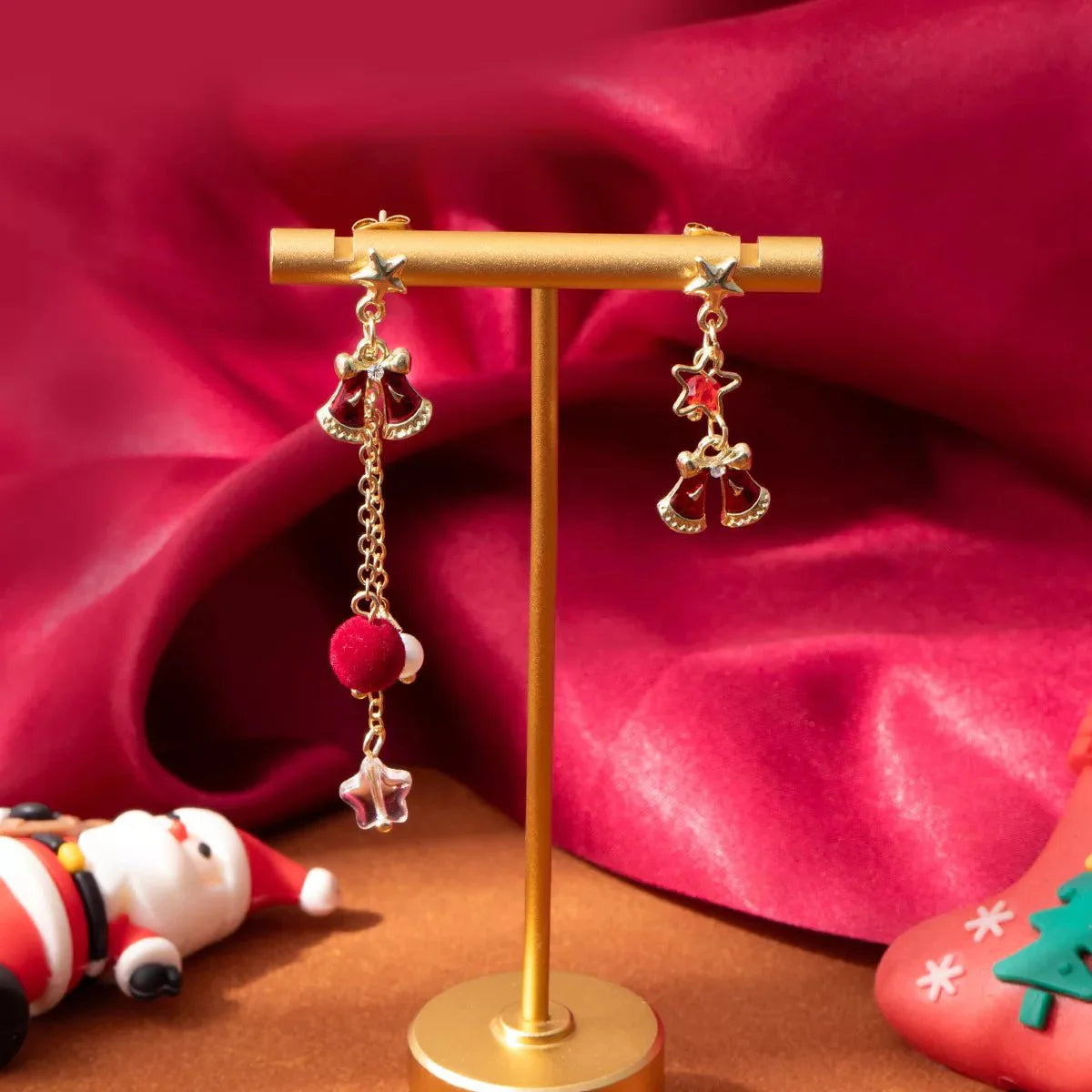 BowLift | 18K Gold-Plated Christmas Bell Earrings