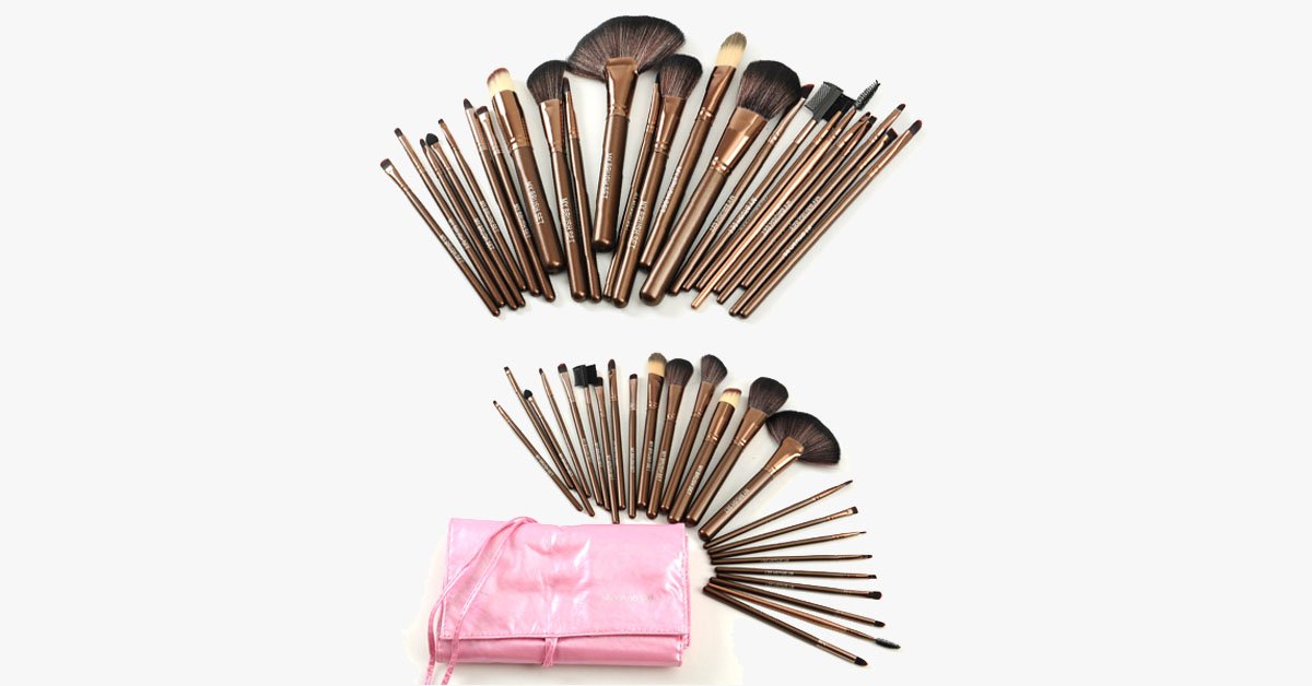 BowLift | 25 Piece Makeup Brush Set with Bag – The Perfect Makeup Companion