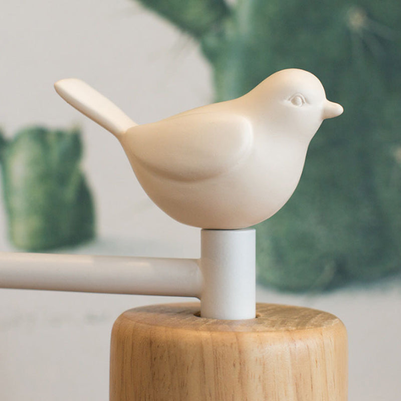 BowLift | NordicDome - Metal and Wood Wall Lamp with Bird for the Children's Room