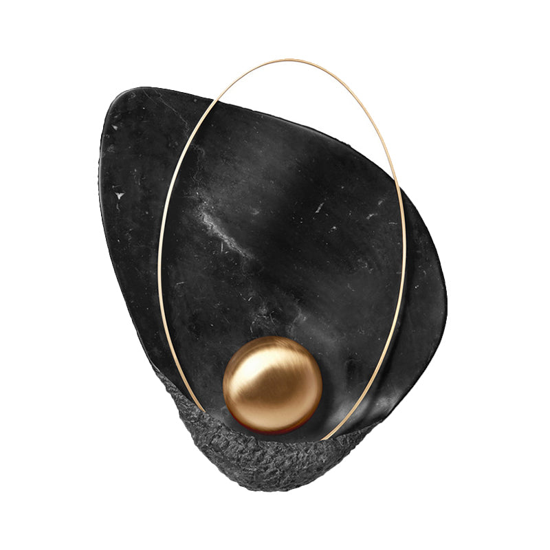 BowLift | Drop Marble Wall Lamp Designer 1-Light Black/White Ceiling Light for Living Room