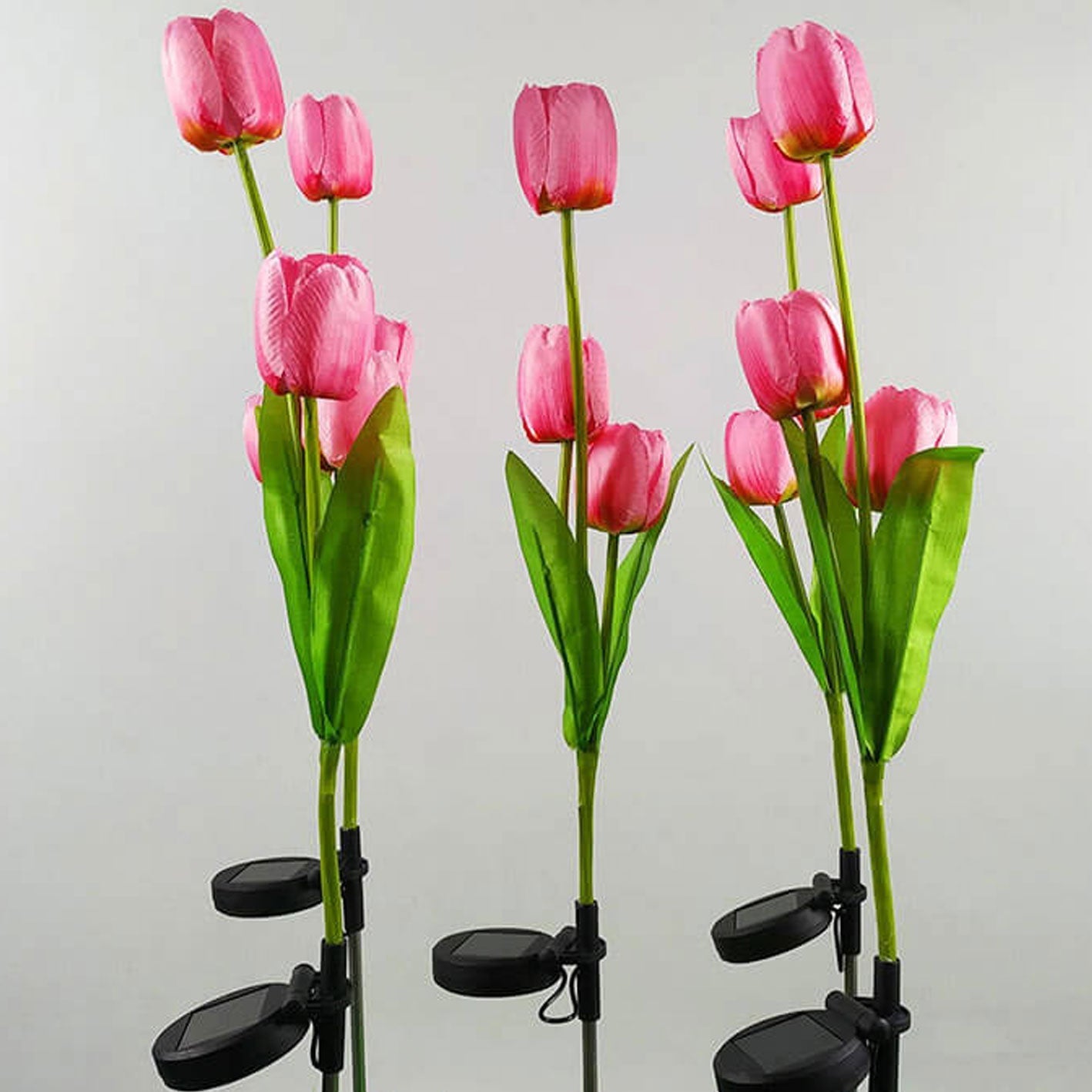 BowLift | Solar Tulip Lawn Light Outdoor Garden LED Tulip Flower Light Ground Stake Landscape Light