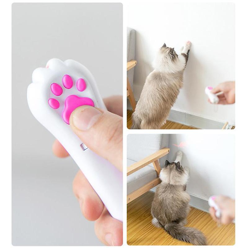 BowLift | PurrPlay USB Rechargeable Cat Laser Toy – Interactive LED Light with 4 Cartridges