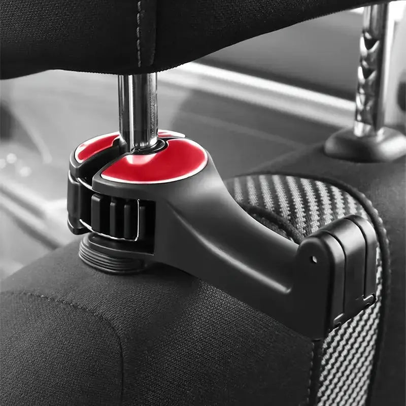 BowLift | 2-in-1 Car Headrest Hooks – Holds Bags & Serves as Smartphone Holder
