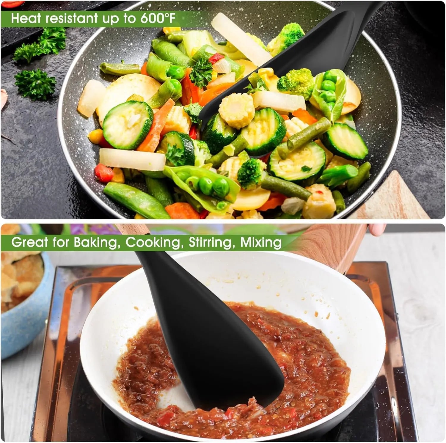 BowLift | 2-in-1 Silicone Cooking and Serving Spoon