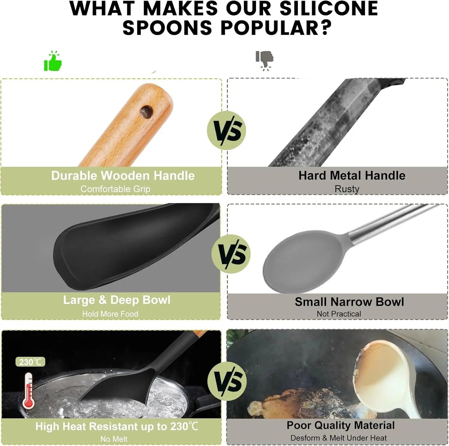 BowLift | 2-in-1 Silicone Cooking and Serving Spoon