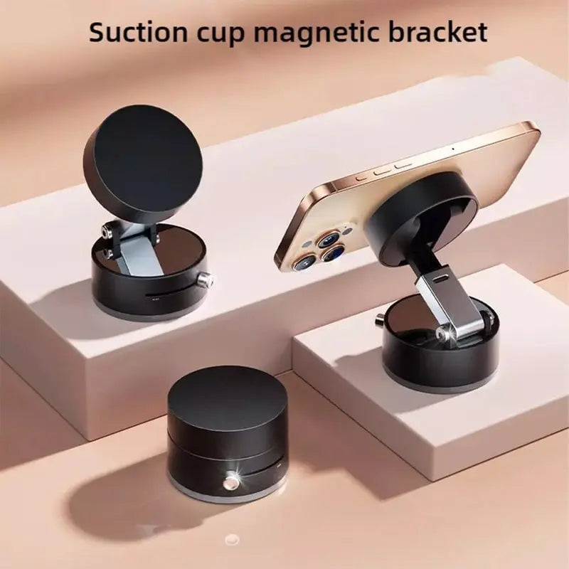 BowLift | Foldable Magnetic Phone Holder with Strong Vacuum Adhesion