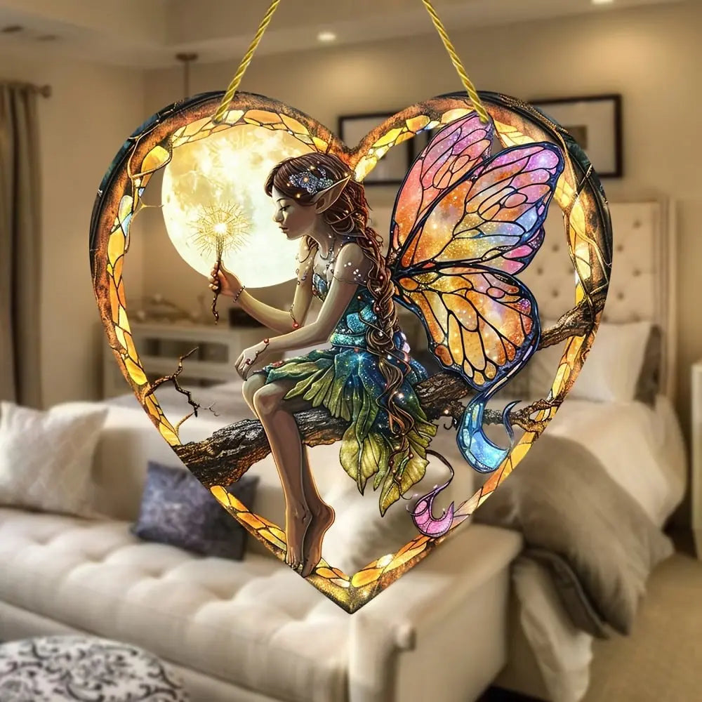 BowLift | Heart-shaped Elf Light Catcher – Enchanting Home Decoration