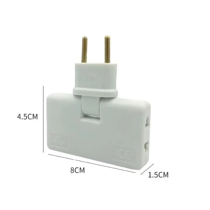 BowLift | 180° Redatable Compact 3-Way Socket Adapter