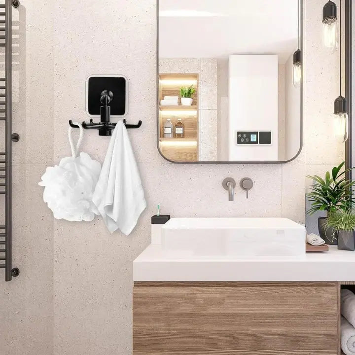 BowLift | 360° Redating Folding Hook – Space-saving & Self-adhesive