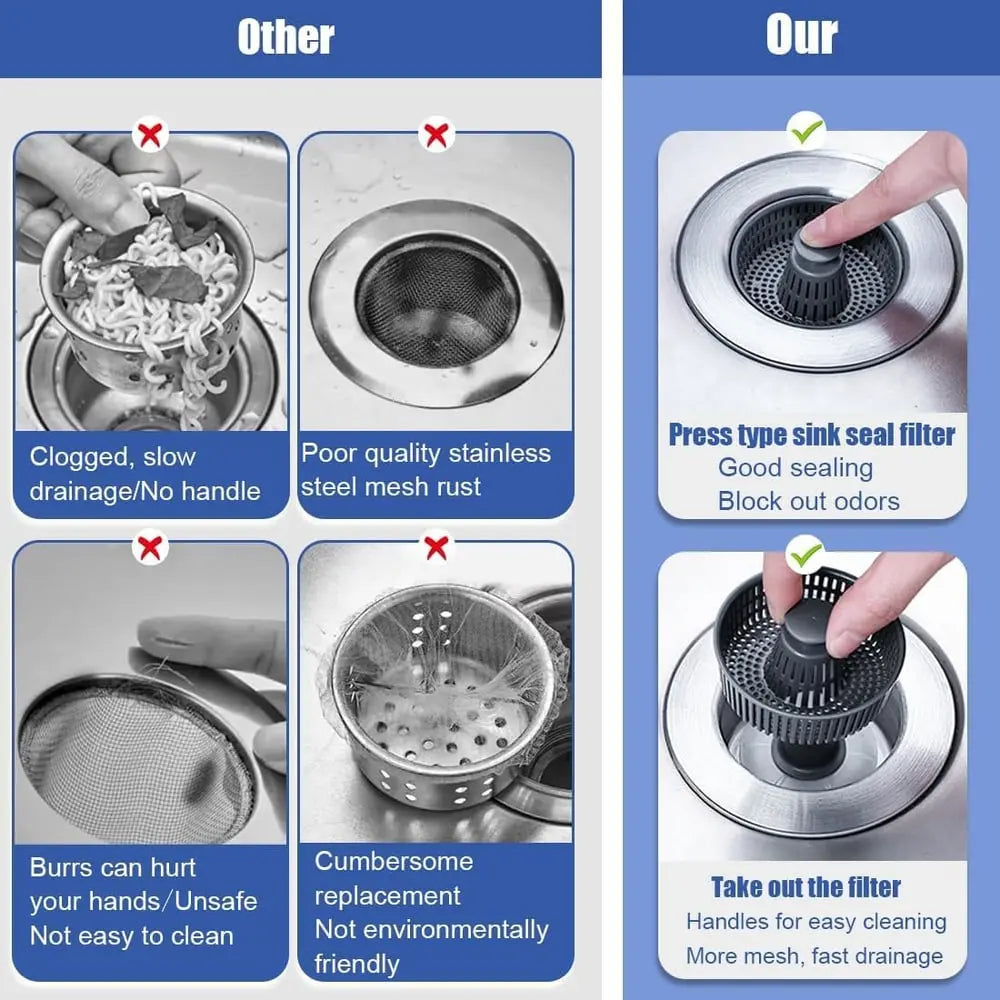 BowLift | Drain strainer with clogging and odor pRedection for sink