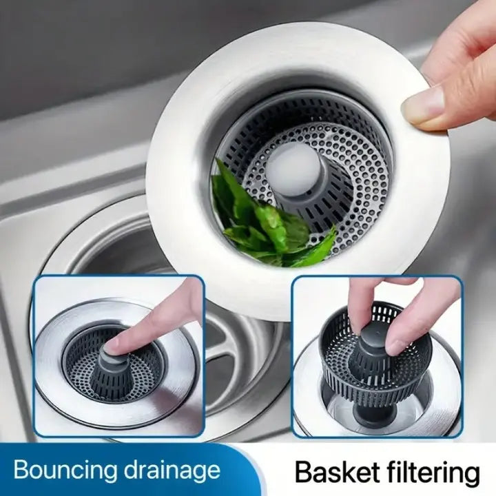 BowLift | Drain strainer with clogging and odor pRedection for sink