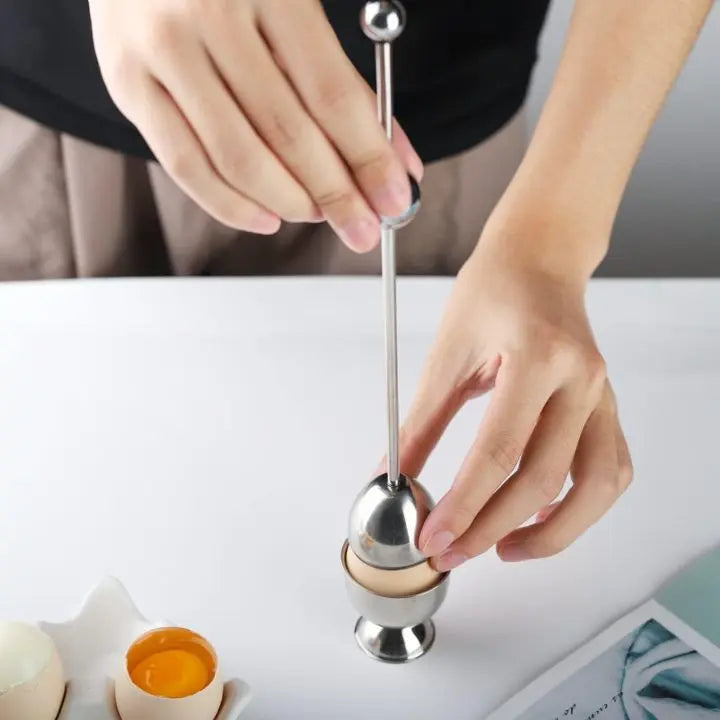BowLift | Stainless Steel Egg Opener – Precise Opening with Tapping Effect