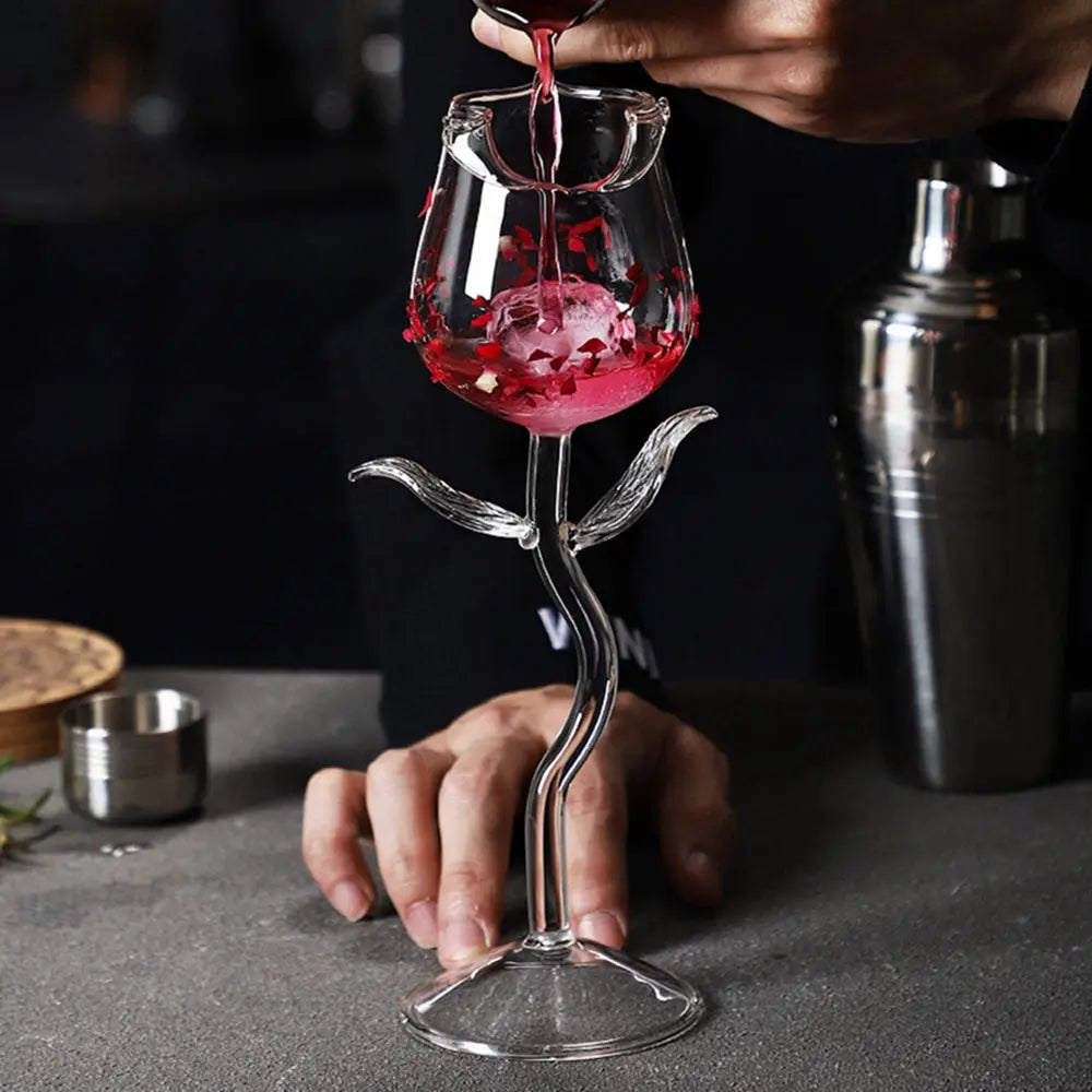 BowLift | Elegant Rose Wine Glass – Adds Charm to Every Sip