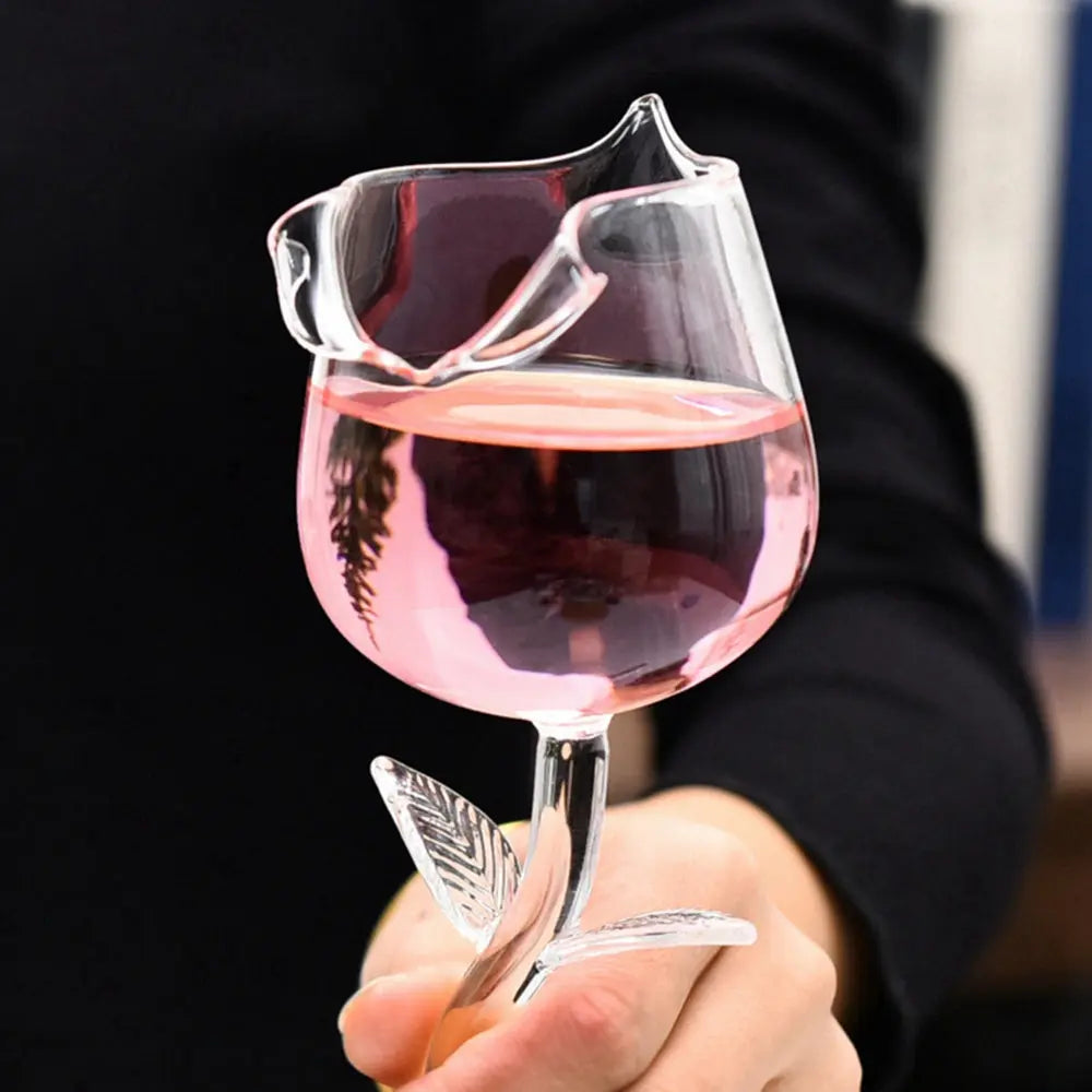 BowLift | Elegant Rose Wine Glass – Adds Charm to Every Sip