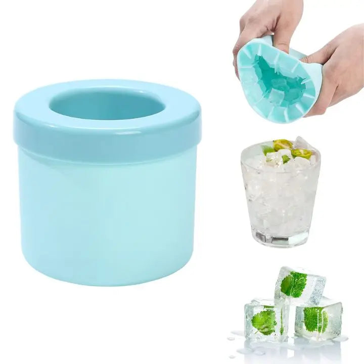 BowLift | Cylindrical Ice Cube Tray made of Silicone – 60 Mini Cubes for Drinks
