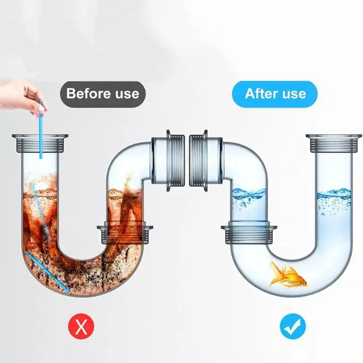 BowLift | 1+1 Set | Pipe Cleaning Sticks – Against Odors, Grease & Clogs