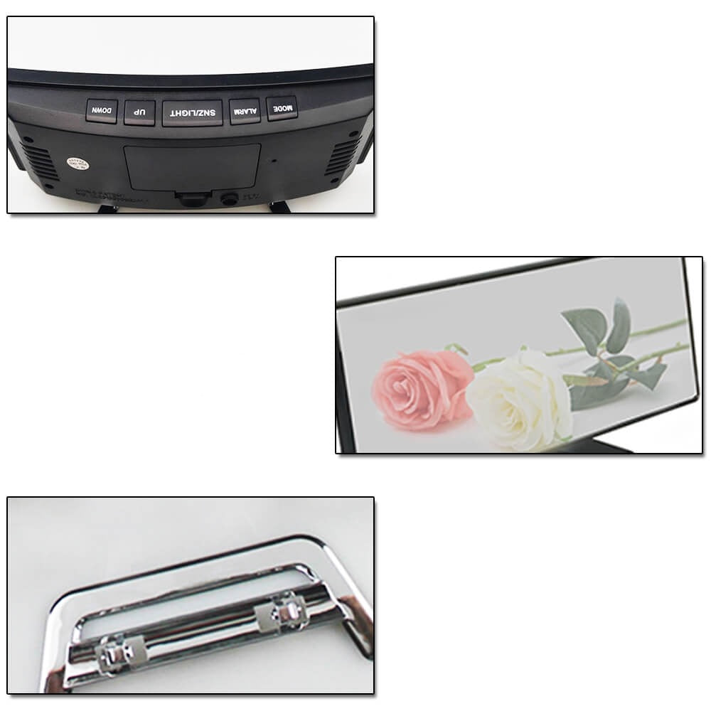 BowLift | Curved LED Digital Alarm Clock - Rass