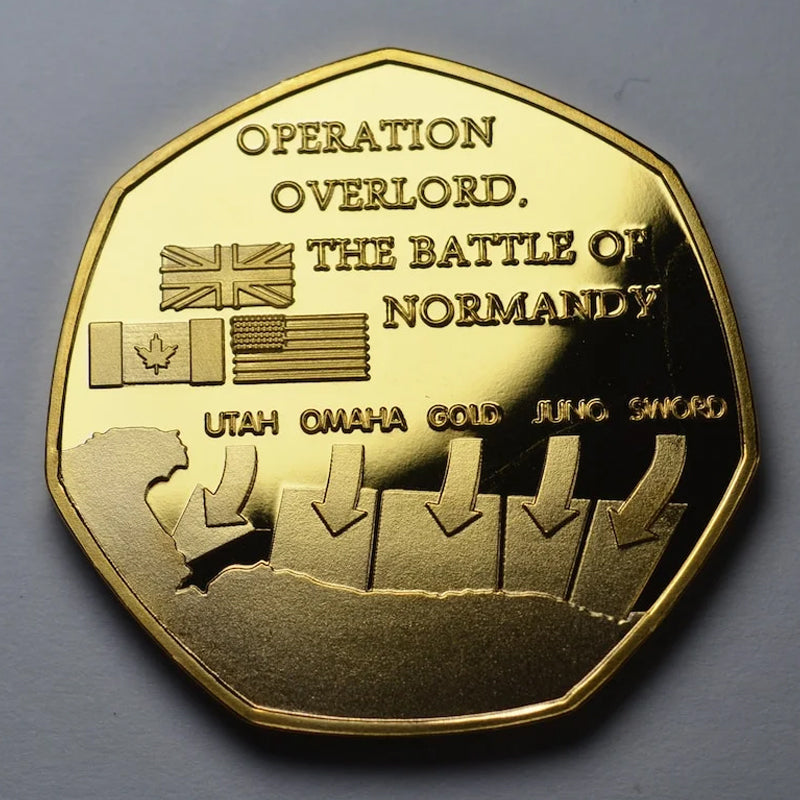 BowLift | D-DAY LANDINGS 1944 24ct Gold Commemorative Coin