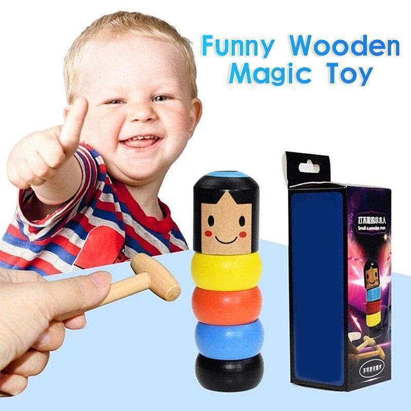 BowLift | Unbreakable Wooden Man Magic Toy