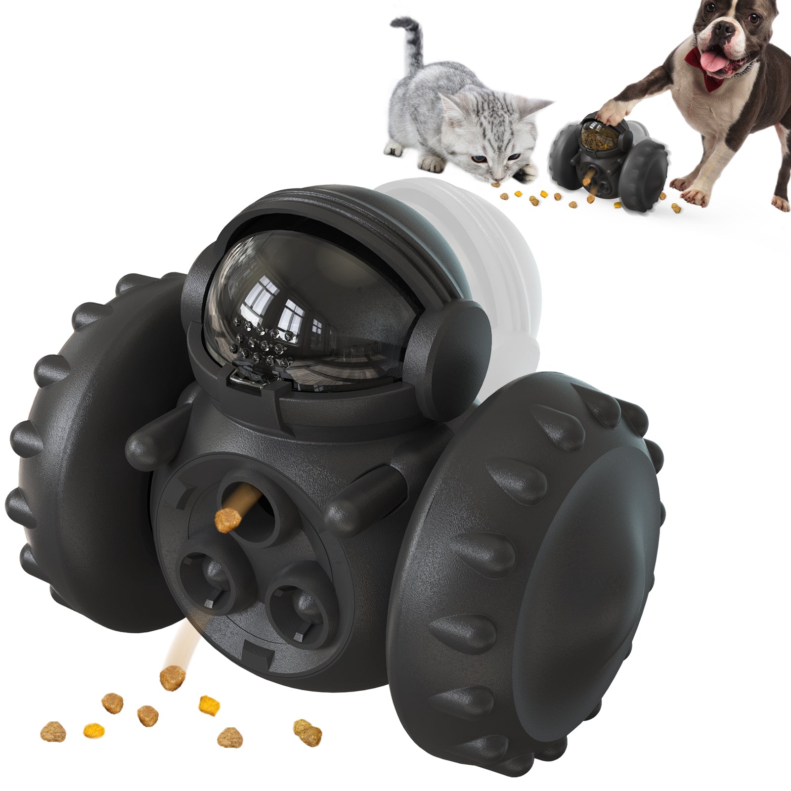 Wobble Food Car – Balance & Slow Feeder Toy for Dogs & Cats