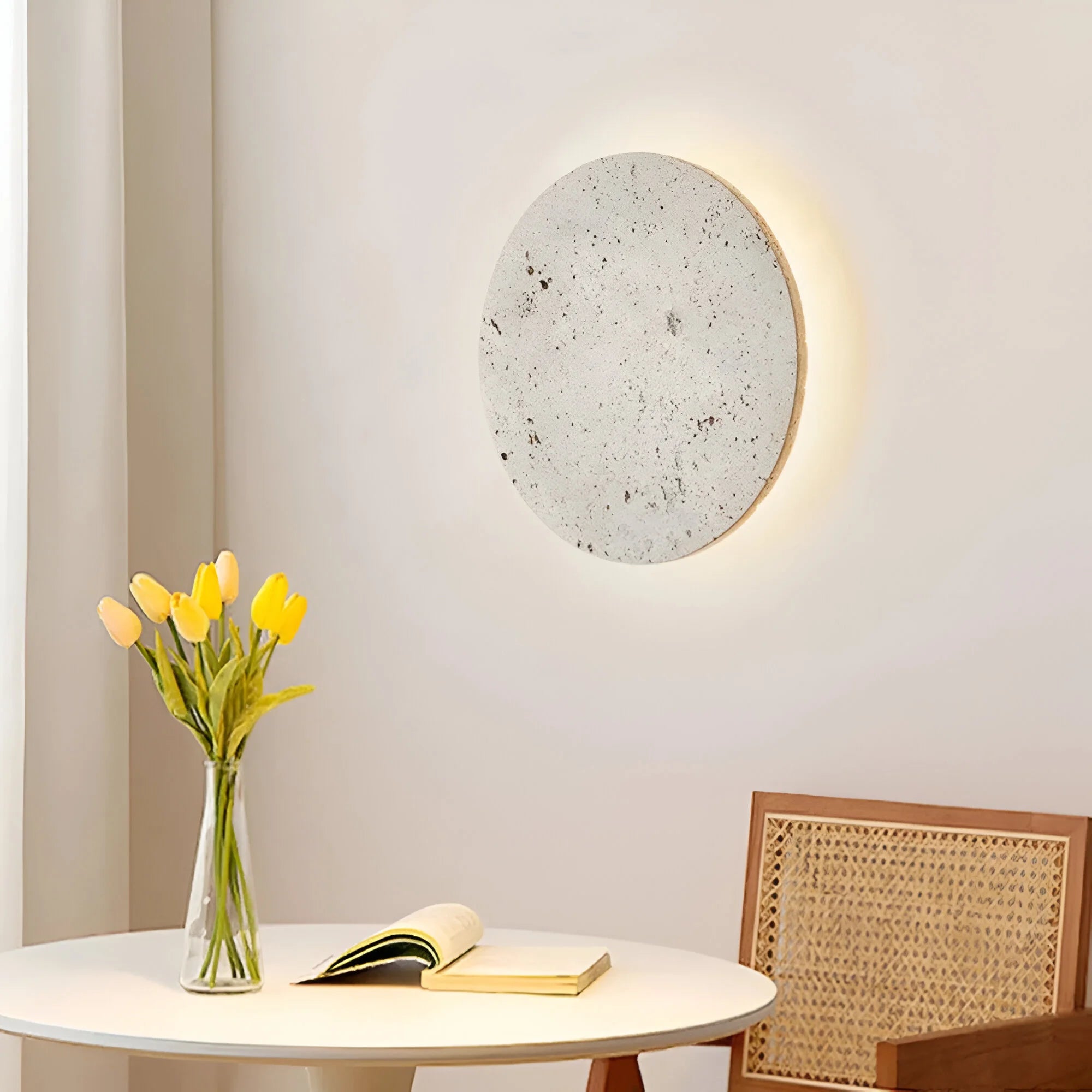 TerraLume – Round Stone Wall Light