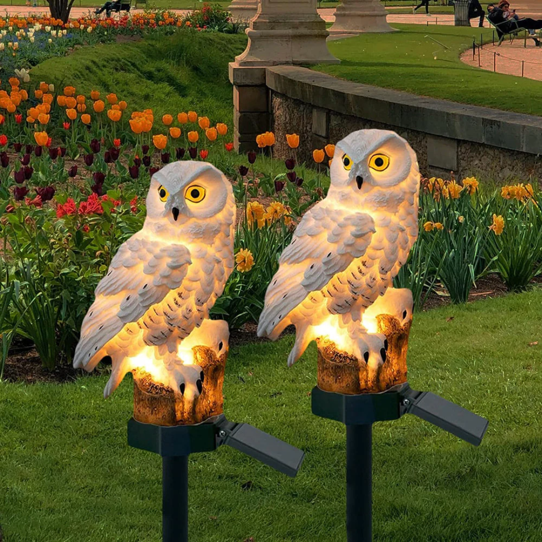BowLift | Solar Garden Lamp Uilux – Wireless Outdoor Lamp powered by Solar Energy with Owl Design