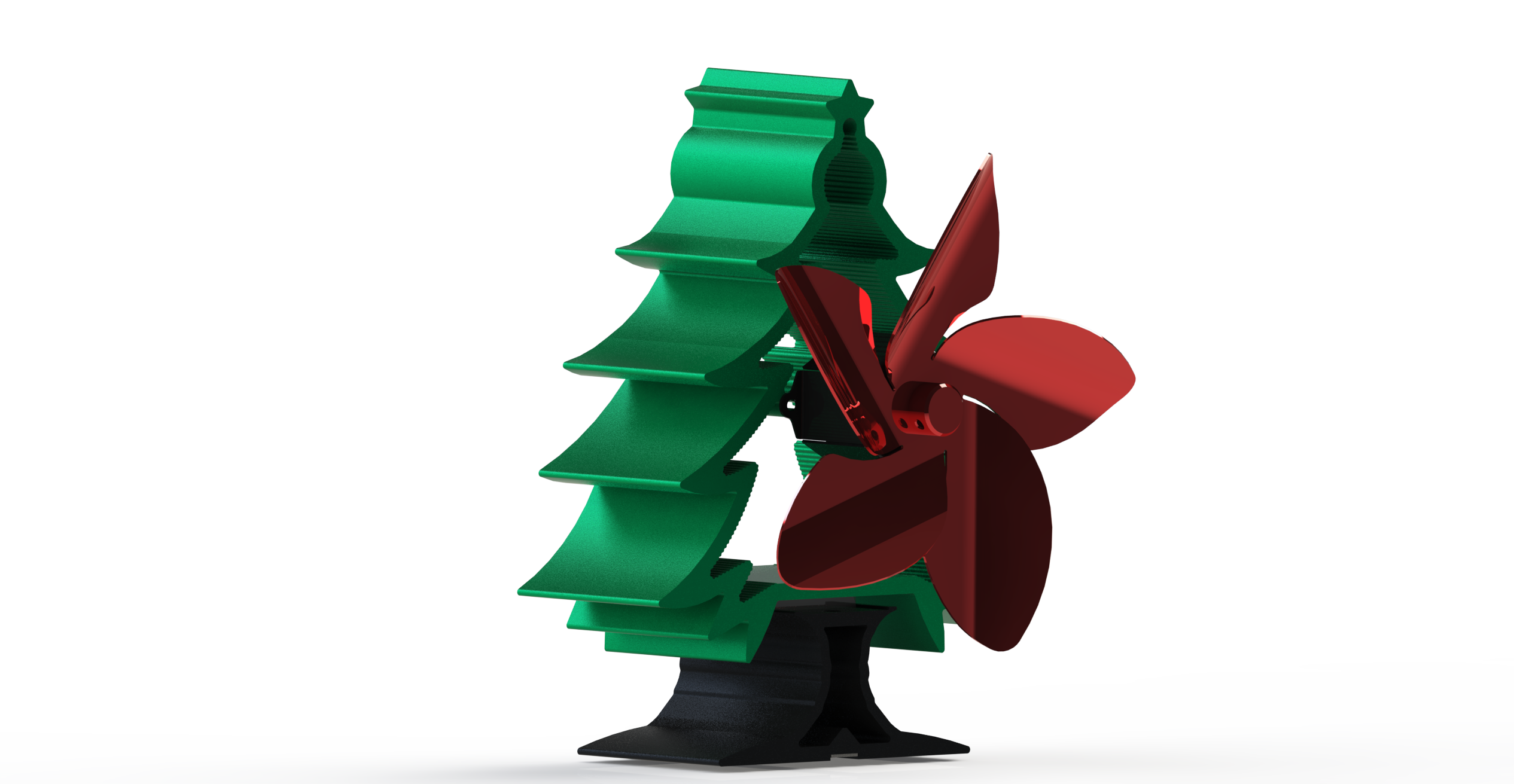 5 Blade Heat Powered Thermo Dynamic Stove Fan