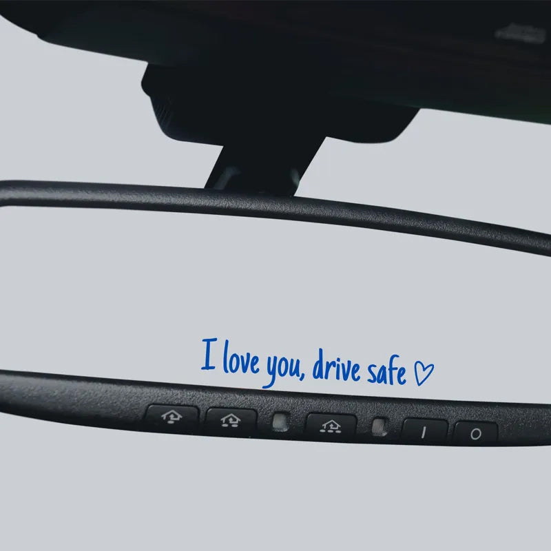 BowLift | I Love You Driving Safe Mirror Sticker