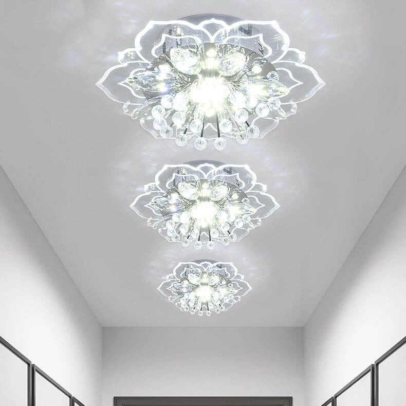 BowLift GlowPetal | LED Crystal Ceiling Light | Flower Shaped, RGB Color Changing & Energy Efficient