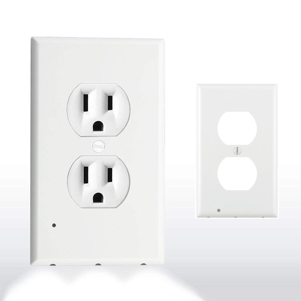 BowLift | Outlet wall plate with LED night lights