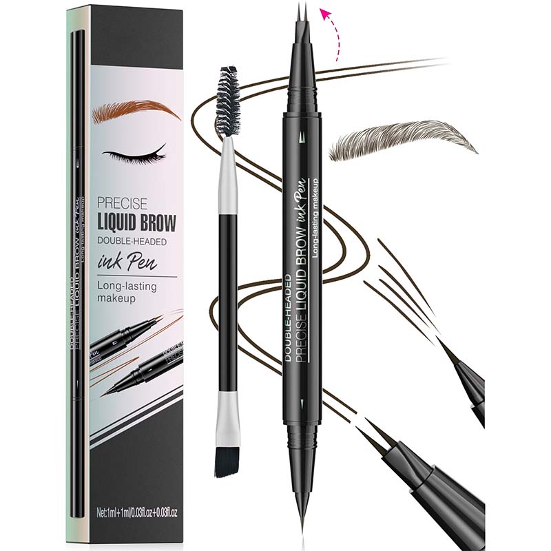 BowLift | 2-in-1 Dual-Ended Eyebrow Pencil with Micro-Fork Tip Applicator and Precise Brush Tip
