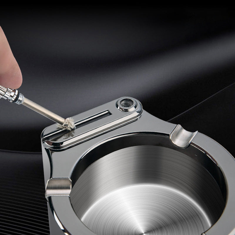 BowLift | Retro Metal Ashtray, Cigarette Lighter