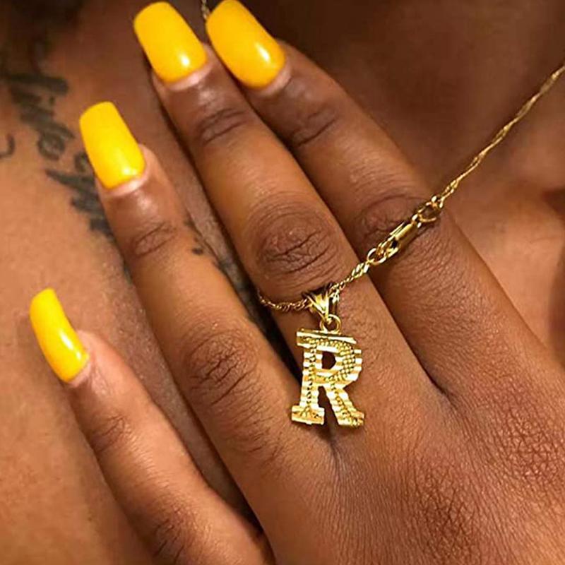 BowLift | 18K gold-plated initial letter necklace