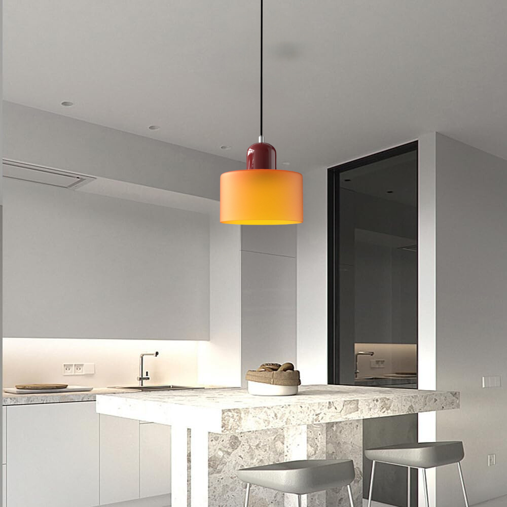 BowLift | Glass Cylinder Pendant Light