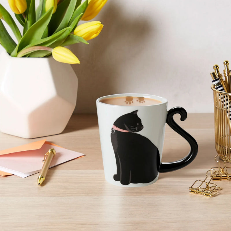BowLift | Cute Handmade Black Cat Lucky Coffee Cup