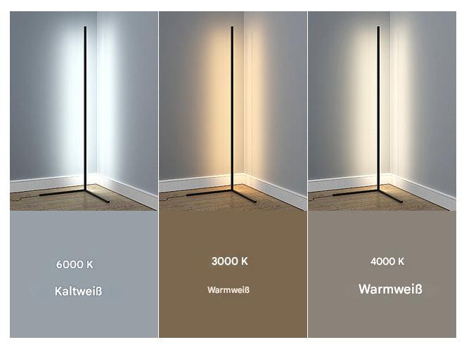 BowLift | Modern Corner LED Floor Lamp – Space-Saving Minimalist Design with Soft Ambient Lighting