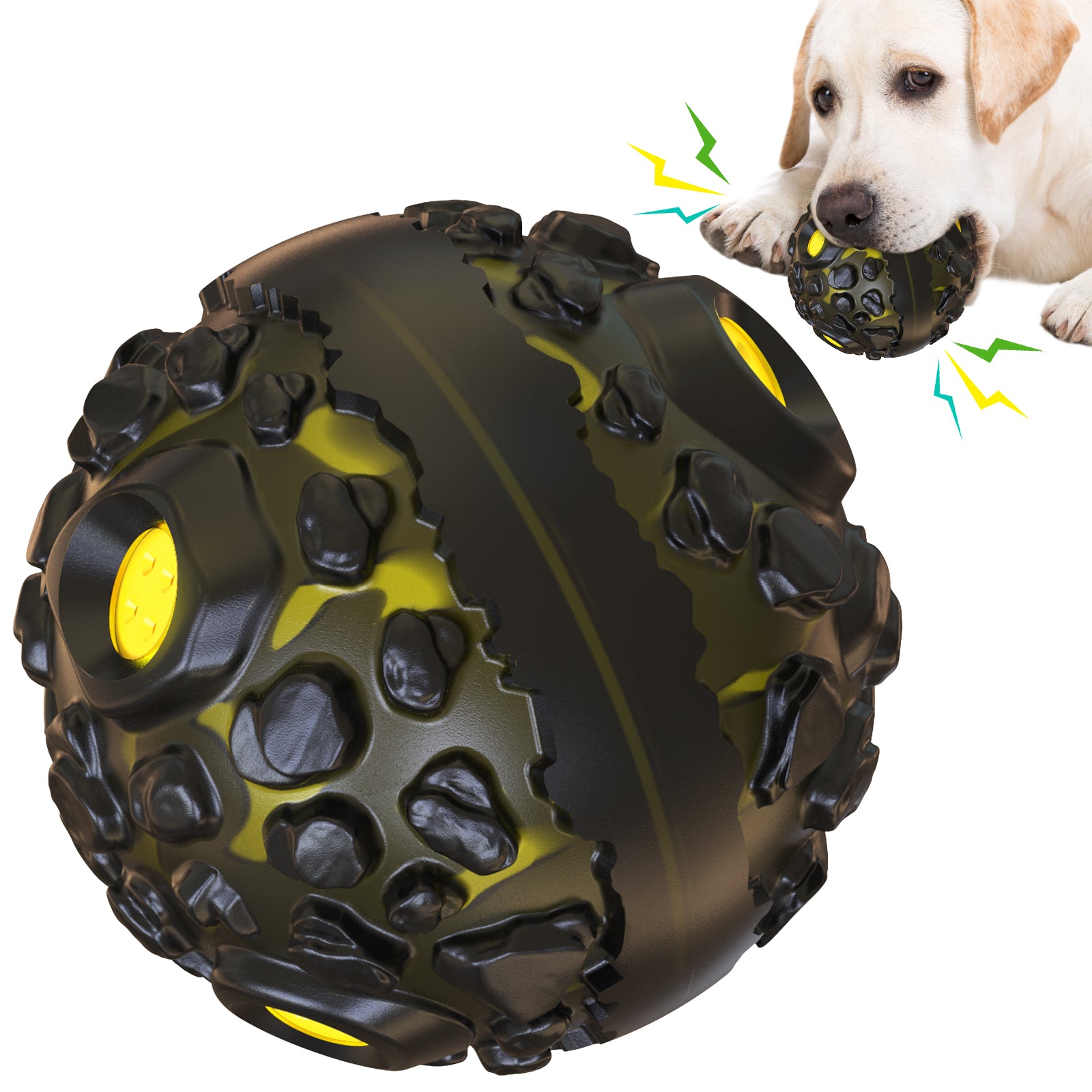 Meteor Chew Ball Sound & Training Toy for Dogs