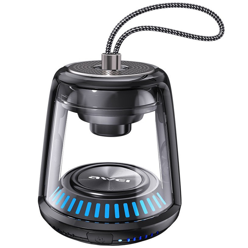 BowLift | Mini Wireless TWS Speaker, with Bluetooth5.0, Stereo Sound, IPX6 Waterproof & Cool Light, for Car, Home, Office & More (1-Pack)