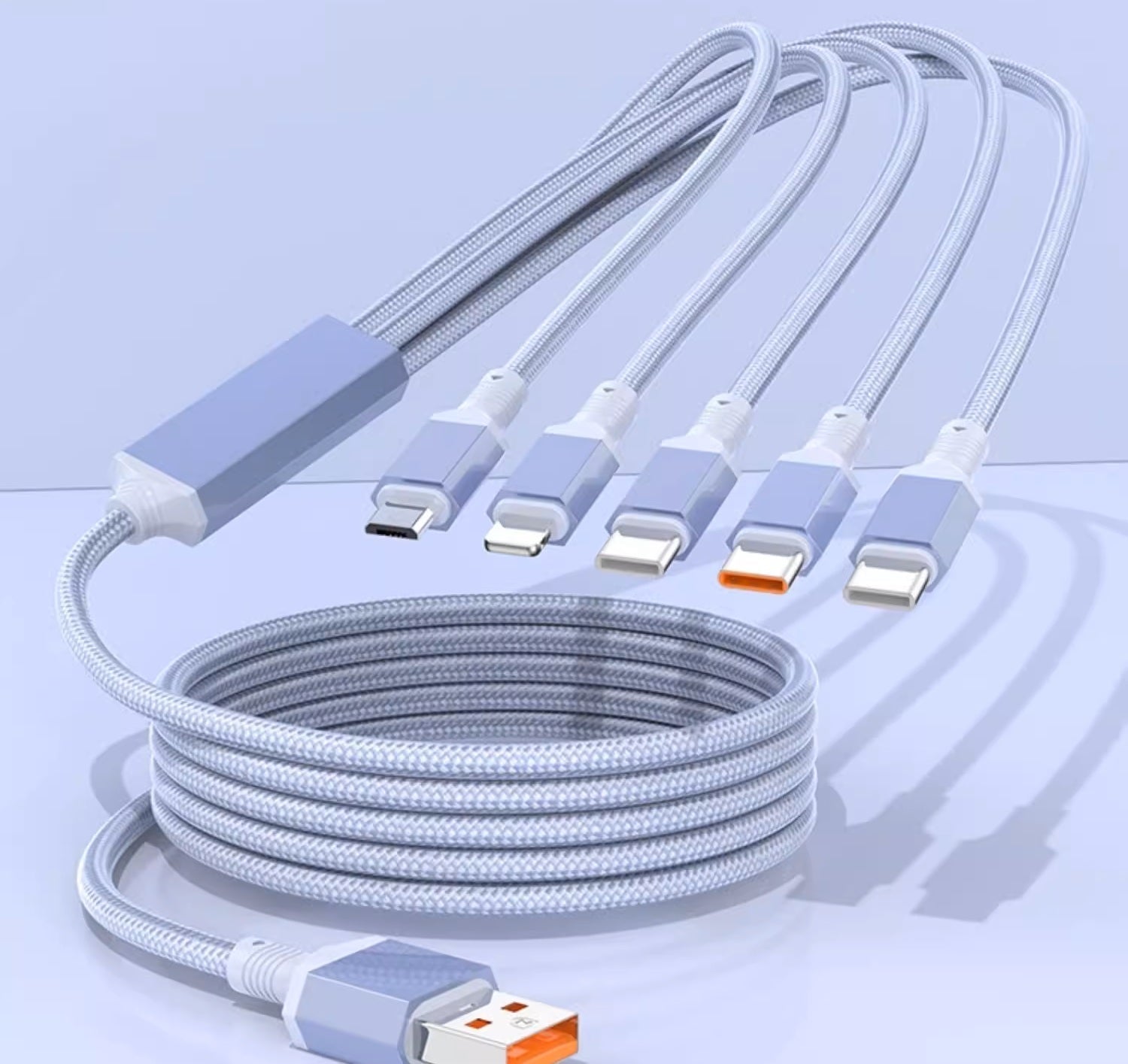 BowLift | 100W Fast-Charge 5-in-1 Data Cable- Power Up