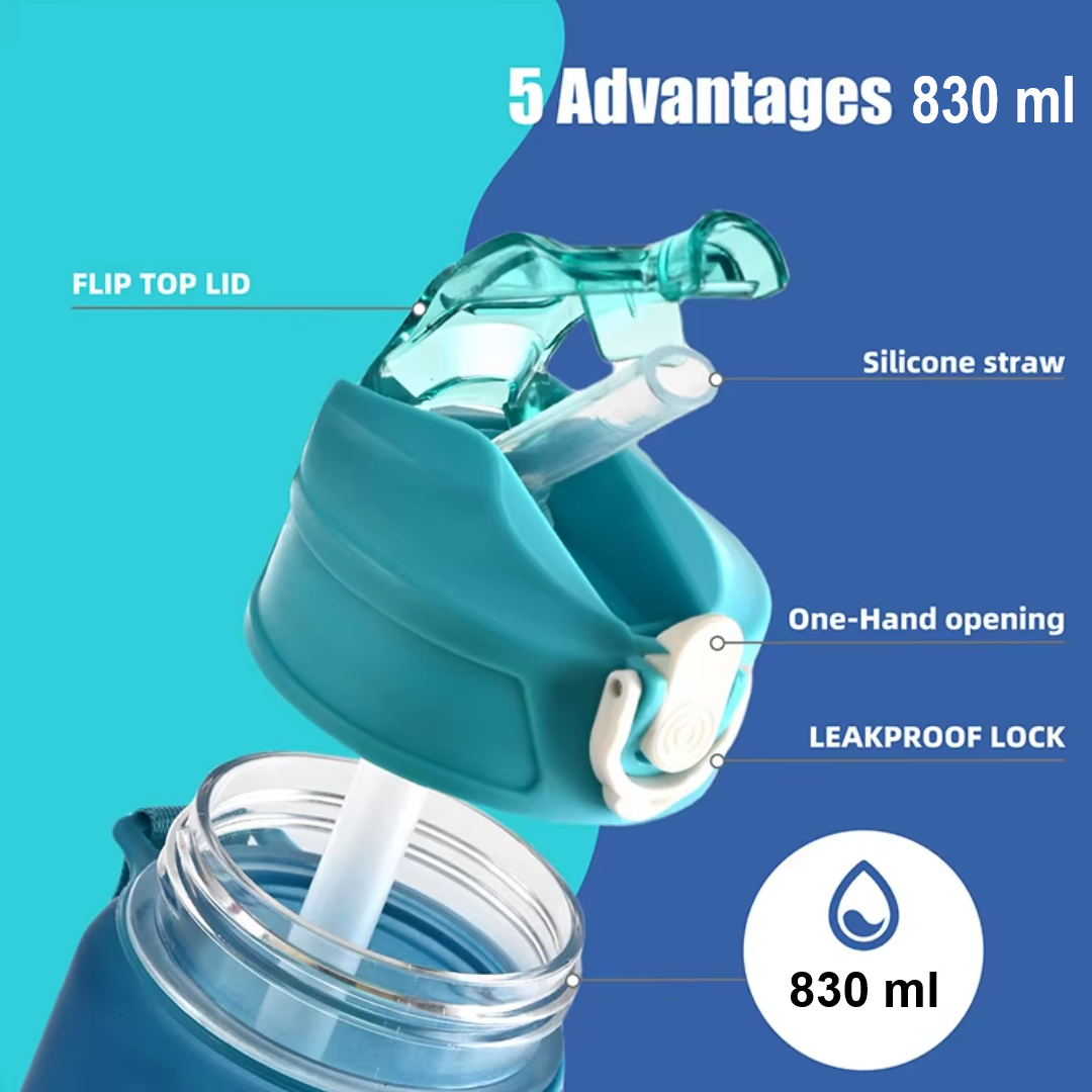 BowLift | 1L Large Capacity Leakproof Sports Water Bottle